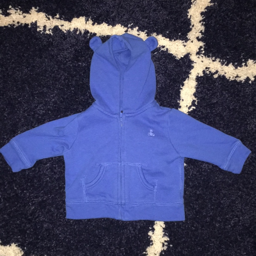 Blue Baby Gap hoodie sweatshirt